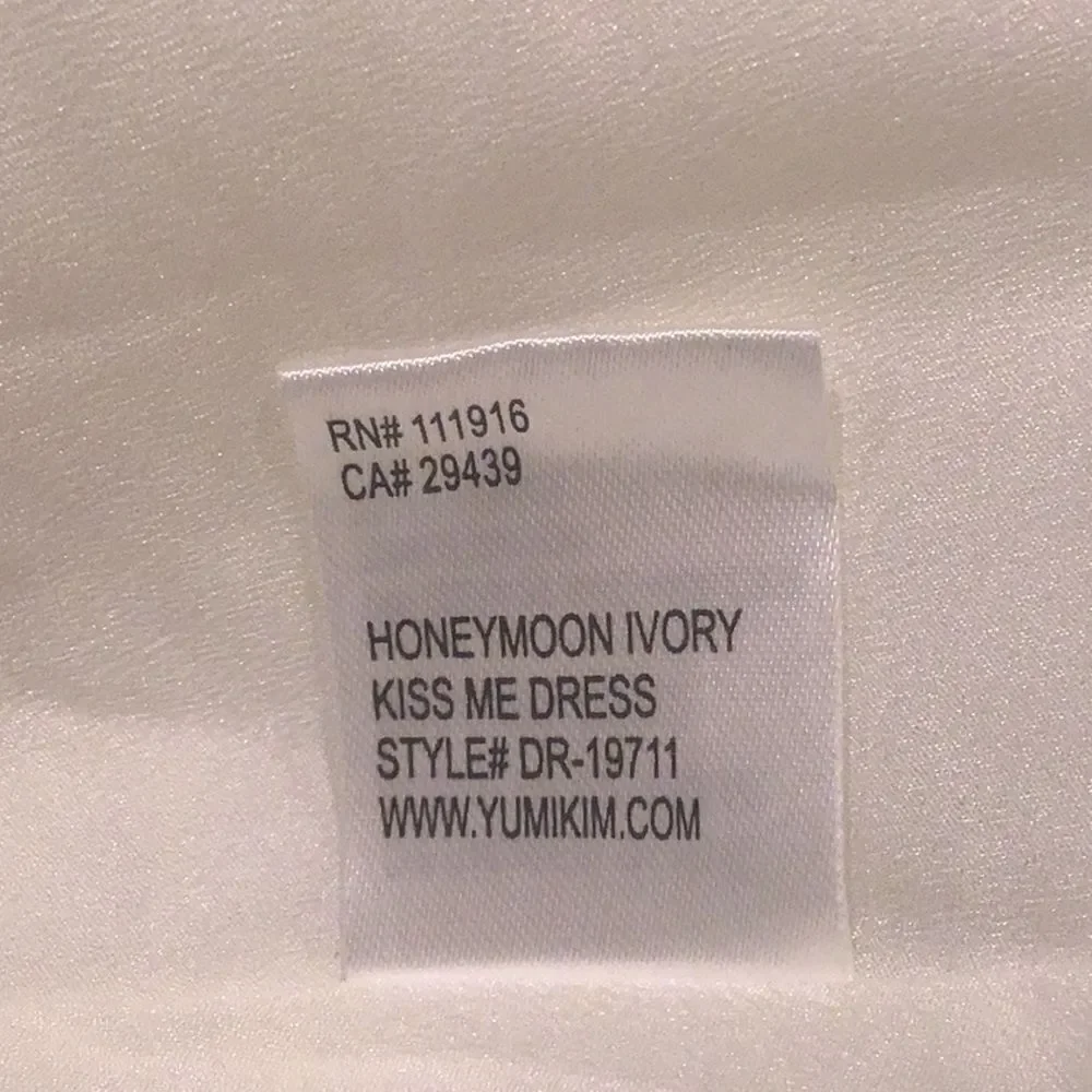 Yumi Kim KISS ME Dress in Honeymoon Ivory Floral Tiered Ruffle Skirt Dress - Picture 15 of 16